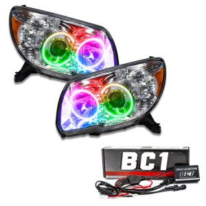 Toyota 4-Runner Headlight Assembly - ORACLE Lighting - Pre-Assembled LED Halo - ColorSHIFT w/ BC1 Controller - `06-`09
